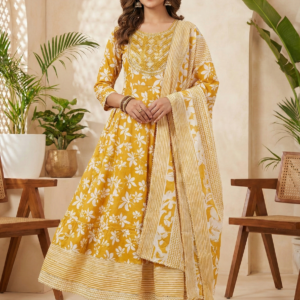 Anarkali churidar Set